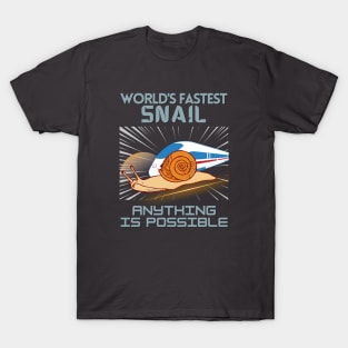 WORLD'S FASTEST SNAIL - Funny Snail - Seika by FP T-Shirt